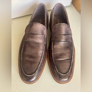 Banana Republic mens Leather Dress shoes 10 in brown